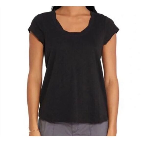 NWT Social Standard by Sanctuary Amber Scoop Neck Black Tee XXL - Picture 1 of 5